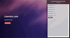Desktop Screenshot of learninc.com